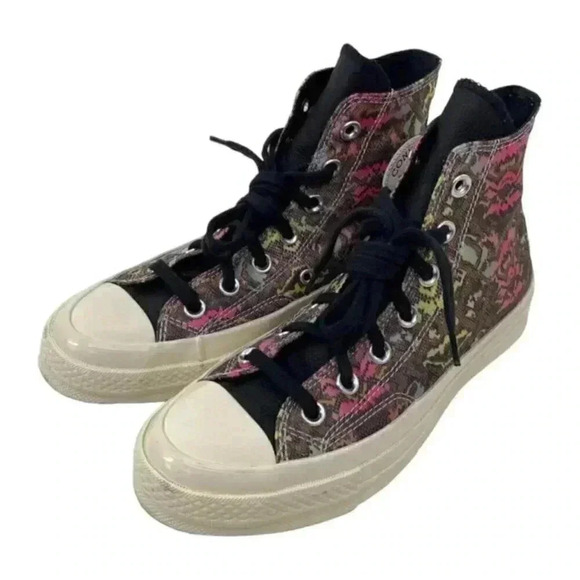 Converse Chuck 70 Size 5 Digital Daze High Top Lace Up Sneakers Snakeskin Satin - Picture 5 of 9